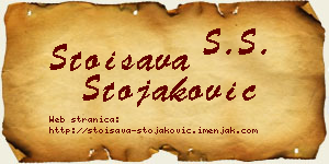 Stoisava Stojaković vizit kartica